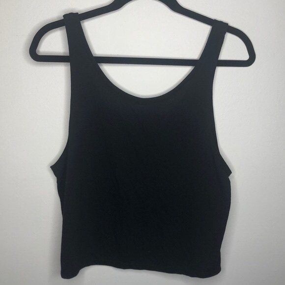 “I ❤️ My Crazy Boyfriend” Black Crop Top - Picture 5 of 5